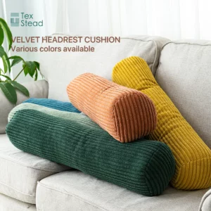 Living room bedroom decorative pillows Full Body Pillows Multifunctional Bolster Pillow Corduroy Cover Cylindrical Side Pillow - Image 1