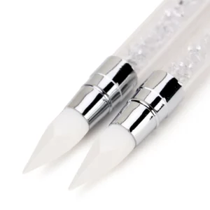 Dual-ended Silicone Sculpture Pen for Nail Art, Easy and Precise Nail Design Tool, 3D Carving Glitter Dotting Brush - Image 5