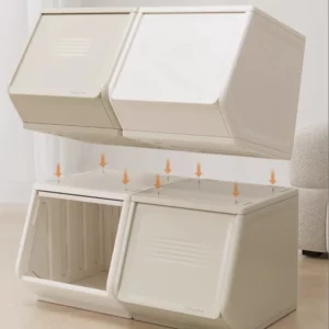 Multi-Purpose Storage Cabinet - Kids Toy Organizer & Bookshelf for Living Room/Bedroom, Space-Saving Snack & Desk Organizer - Image 5