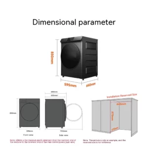 Xiaomi Smart Washing And Drying Integrated Machine 12kg Direct Drive Variable Frequency Drum Fully Automatic - Image 5
