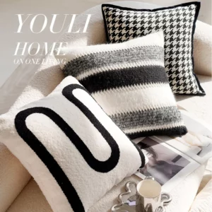30X50/45X45CM Modern Simple Throw Pillow Cover Nordic Light Luxury Stamping Waist Cushion Cover Decor Home Decorative Pillowcase - Image 2