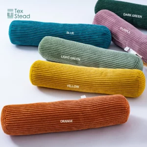 Living room bedroom decorative pillows Full Body Pillows Multifunctional Bolster Pillow Corduroy Cover Cylindrical Side Pillow - Image 2