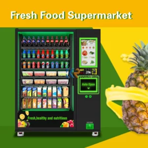 Professional Touch Screen Vending Machine Healthy Fresh Vegetables Salad Fruit Vending Machine With Refrigeration - Image 3