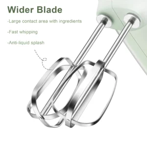"Sonifer Hand Mixer SF-7034 .Light green appearance, fresh color .New food grade high strength ABS materiel .5 gears sliding adj - Image 4
