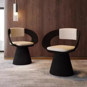 Elegant Rotating Living Room Chair - Modern Creative Dressing Stool for Bedroom Makeup, Light Luxury Chair furniture - Image 3