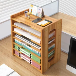 File Storage Box Multi-layer File Rack Office Supplies Complete File Frame Folder Storage Rack Desktop Files - Image 1