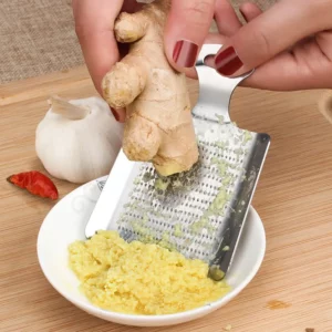 1pcs Ginger Garlic Wasabi Grater Crusher Garlic Press Device Chopper Cutter Garlics Peeler Kitchen Tools Stainless Steel - Image 2
