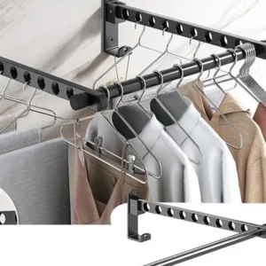 Wall Rack for Clothes Foldable Wall Drying Rack Wall Mounted Clothes Drying Hanger for Laundry Folding Indoor Laundry Hanger - Image 2