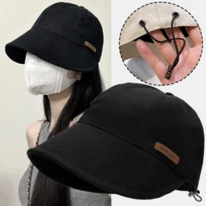 Women's Sunscreen UV Protection Hat UFP 50+ Fisherman Cap Sun Hat Portable Foldable Wide Brim Sun Bucket Hats Summer Adjustable - Image 4