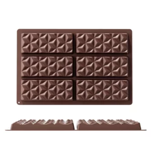 Dubai Chocolate Bar Mold for Filling Pistachio, Small Candy Bar Molds Silicone Christmas Chocolate Molds for Stuffed Bar Thick - Image 6