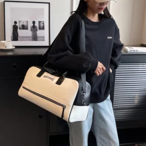 Large Capacity PU Zipper Travel Bag 2025 New High Quality Brand Simplicity Waterproof Luxury Leisure Vacation Luggage Bag - Image 3
