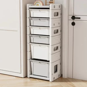 Kids Toy Storage Organizer - Large Capacity Multi-Layer Shelf & Bin for Baby Clothes/Toys, Space-Saving Nursery Storage Solution - Image 4