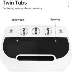 Portable washing machine Mini double drum washing machine 220V 500W Washing Machines - Image 4