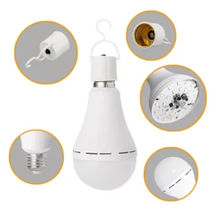 E27 Emergency LED Lamp Bulbs 7W 9W 12W 15W Rechargeable High Brightness Light Bulb Outdoor Camping Fishing Portable Lamps - Image 2