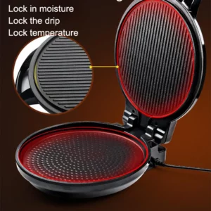 JIQI Electric Crepe Maker Pizza Pancake Baking Pan Machine Griddle Chinese Spring Roll Pie Frying Grill Steak Cooker Roaster EU - Image 6