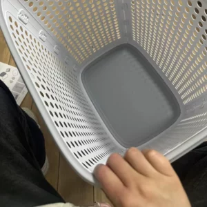 Large Laundry Hamper for Home Seasonal Clothes Storage Basket Bathroom Organizer High Capacity Laundry Basket with Mute Wheels - Image 4
