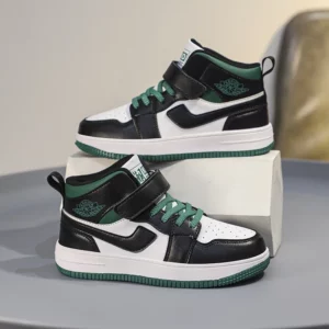 Children's shoes Men's shoes 2024 new fall children's non-slip sports shoes large high top board shoes for children - Image 3