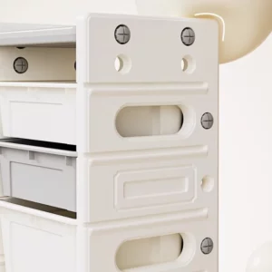 Kids Toy Storage Organizer - Large Capacity Multi-Layer Shelf & Bin for Baby Clothes/Toys, Space-Saving Nursery Storage Solution - Image 5