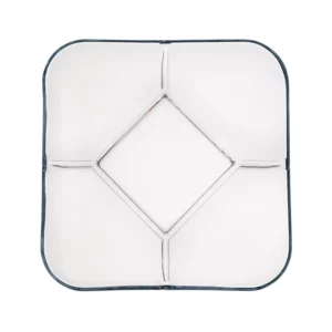 Sharing Plate Sushi Plates Clear Glass Dumpling Plates 4 Grids Vinegar Dish Sauce Compartment Japanese Plates Dip for Dumpling - Image 4