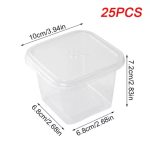 10/25/50pcs Transparent Cake Box Disposable Plastic Tiramisu Dessert Box Cups Bowls Container With Lids Salad Cupcake Gift Box - Image 5