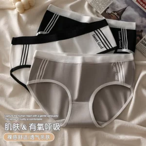 Women Sports Simple Panties Women Sexy Low Rise Briefs Female Solid Color Breathbale Underwear Soft Lingerie - Image 3