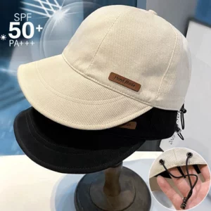 Women's Sunscreen UV Protection Hat UFP 50+ Fisherman Cap Sun Hat Portable Foldable Wide Brim Sun Bucket Hats Summer Adjustable - Image 2