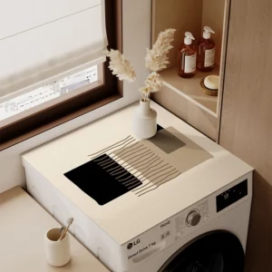Roller washing machine dust cover cloth diatom mud waterproof sunscreen refrigerator mat - Image 2