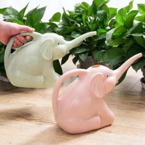 Cute Plastic Elephant Shape Watering Pot Can Plant Outdoor Irrigation Home Accessories Gardening Tools Equipment Garden Supplies - Image 2