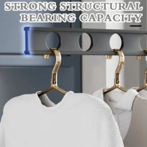 Metal No Punching Clothes Drying Rack Multi-Functional Stable Clothing Rod For Balcony Home - Image 5