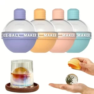 Ice Cube Mold Round Ice Hockey Premium Silicone Ice Sphere Molds Seamless 2.5in Ice Balls Kitchen Must-Have for Chilled - Image 3