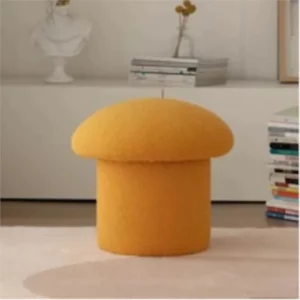Realife Solid Wood Mushroom Stool Makeup Stool Round Stool Nordic Home Shoe Changing Stool Small Sofa Stool Minimalist Stool New - Image 4