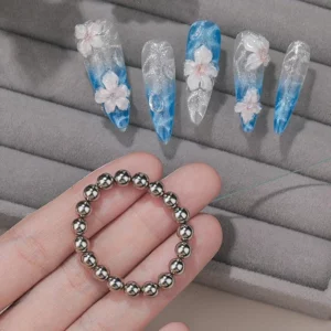 Round Magnetic Bead Nail Art Multi-Functional Powerful Magnet Cube Stones for Water Wave Ripple Cat Eye Design Manicure Tools - Image 4