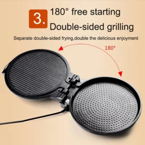 JIQI Electric Crepe Maker Pizza Pancake Baking Pan Machine Griddle Chinese Spring Roll Pie Frying Grill Steak Cooker Roaster EU - Image 5