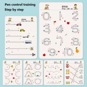 Magical Tracing Workbook Educational Montessori Books for Children Pen Control Training Reusable Calligraphy Copybook for Kids - Image 5