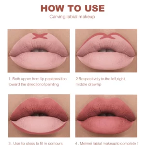 12 Colors Nude Matte Lipstick Pen Lip Liner Pencil Waterproof Long Lasting Lipgloss Plum Pink Plump Lip Stain Korean Cosmetics - Image 6