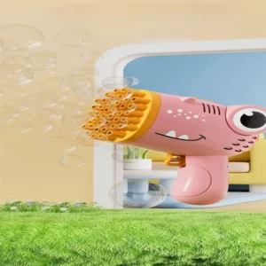 40 Holes Bubble Machine Gun Dinosaur Bubble Gun Automatic Machine Soap Bubble Gun Bath Toy Kids Toy (Not Include Battery) - Image 5