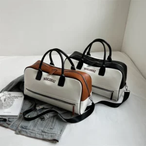 Large Capacity PU Zipper Travel Bag 2025 New High Quality Brand Simplicity Waterproof Luxury Leisure Vacation Luggage Bag - Image 5