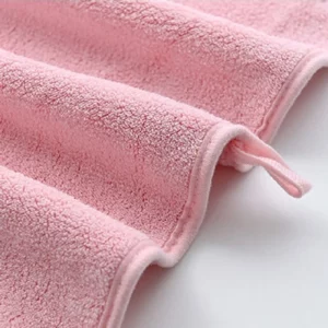 Cartoon Family Shower Towels, Panda Style, Coral Fleece, Absorbent, Hanging, Hand, Hair, Face, Bath Towel Set, Bathroom, 2Pcs - Image 6