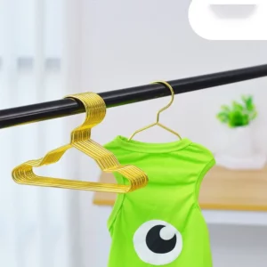 10pcs Wholesale Metal Wire Gold Mini Pet Hanger Body Shape Hanging Teddy Dog Puppet Doll Clothing Holder Pet Store Clothes Brace - Image 5