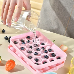 25 Grids Silicone Ice Grid Ball Ice Cube Mold with Cover Ice Storage Box Easy to Demould Bar Home Party Kitchen Tools - Image 3