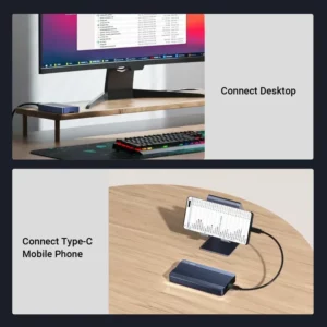 Acasis Thunderbolt 3 SSD Case 40Gbps M.2 MVME Enclosure For Macbook 2500-3000MB/S Data Transfer Speed For Data Storage - Image 6