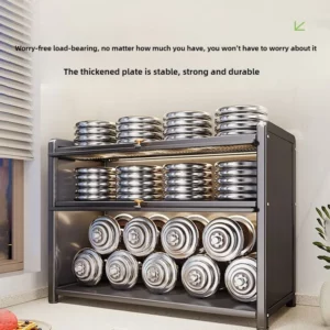 Large Capacity Spice Storage Rack Dust-Proof Visible Cabinet Raised Shelf for Sauce Organizer Oil-Resistant Kitchen Organizer - Image 5