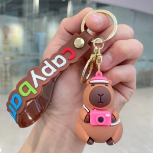 Capybara Rodent Capybara Pvc Pendant PVC Simulation Capybara Capybara Pvc Keychain Cute with Turtle Capibara Anime Keyring - Image 6