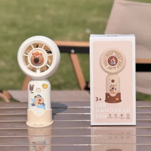 Portable Mini Pocket Cooling Fan Fashion Handheld Fan Cartoon Cute Capybara Small Fan Outdoor USB Charging Small Fan Gifts - Image 5