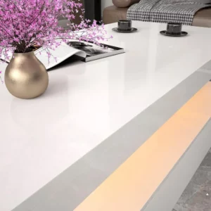 Green Coffee Table Center Tables for Living Room Chairs High Gloss Modern Coffee Table With RGB LED Light Furniture Dining Salon - Image 4