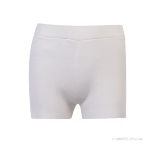 Summer Knit Shorts Cotton White Women Casual Mini Black High Waist Ribber Streetwear Basic Biker Shorts High Stretched - Image 6