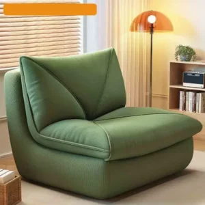 Single Seated Foam Sofa Couch for Adults Armless Lazy Floor Sofa for Living Room Bedroom Comfy Bean Bag Sofa for Reading Gaming - Image 2
