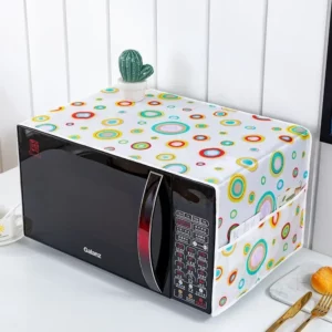 35*100cm Microwave Oven Dust Cover Dustproof Satin Storage Bag Dust Cloth Household Printed Cover Modern Top Cover Cloth - Image 4