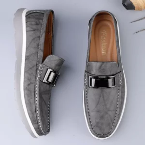 Summer Brand British Style Leather Mens Casual Shoes Designer Loafers Business Driving Shoes Formal Mocassin Men Walking Shoes - Image 1