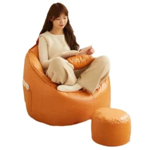 X&D Dirt Resistant Technology Fabric Nordic Lazy Sofa Can Sleep The Balcony Lazy Lounge Chair Tatam Single Bedroom Bean Bag Sofa - Image 5